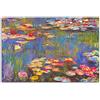 HOPNRU Claude Monet Art Painting Water Lily Olio Painting Poster Impressionist Wall Art Picture Print Poster Quadro su Tela Moderna Camera da letto Decorazione Murale (30x45cm-Senza Cornice)