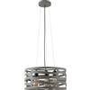 GTV MARISA - Lampada a sospensione da soffitto, AC220-240 V, 50/60 Hz, 3 x E27, max 40 W, IP20, diametro 40 cm, tripla grigia
