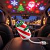 Generic Proiettore di luci natalizie per auto, effetto proiezione festiva, 1 pezzo | Proiettore di luce natalizia per auto, proiettore di Natale, decorazione per auto