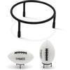 40YARDS Supporto Pallone Football Americano | Metallo | 3 Piedi | Nero | Supporto da 10 cm con tre piedi e gommini antiscivolo | Per palloni da football americano, calcio, basket e pallamano