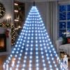 Uping Luci Albero di Natale a Cascata 400 Led 2mx20 Fili Mantello Luci Natale Esterno Interno Bianco Freddo con USB Decorazioni Natalizie