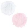 GORGECRAFT 2 Colori Mini Rotondo Finta Pelliccia di Pecora Tappeto 30cm Rosa Bianco Piccolo Soffice Tappeto Peloso Armadio Area Tappeto Cuscino per Fotografare Sfondo di Gioielli Camera da Letto
