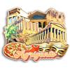 Quwsne Calamita per frigorifero Agrigento Italia, souvenir da viaggio in città, regali turistici, 3D, monumenti classici, artigianato fatto a mano, decorazione per la casa, 1129, QS-CYT-1129