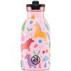 24BOTTLES Kids Borraccia Bambini Termica con Cannuccia 330ml Jungle Friends | Ermetica, Acciaio Inox, BPA Free, 24H Freddo/12H Caldo, Bambina e Bambino, Non Crea Condensa, per Scuola Elementare e Asilo