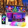 GHHYLEMIZE Tenda Luminosa Intelligente 400 RGB LED App Control Fairy | Illuminazione natalizia a LED intelligente, con funzione di modifica del testo, Ideale per Decorazioni Natalizie e Festa