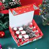 IVEOPPE Set di candele di Natale - 12 candele di Natale, lumini di Natale, regali per donne, Natale, bambini (stivali, casa+pigne + cappello)