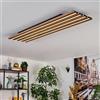 hofstein Plafoniera LED HOFSTEIN Tandragee, dimmerabile in metallo/MDF/plastica in bianco/colori naturali, pannello da soffitto con telecomando, CCT regolabile, camera da letto, sala da pranzo,soggiorno,cucina