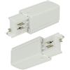 A2ZWORLD 2 Kit Connettore Alimentazione Lato Destro + Terminale Chiusura, Colore Bianco, Per Sistema Binario Trifase