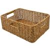 Generic Cesto Per Scaffale Impermeabile E Multifunzionale | Cestino Organizzatore in Rattan Finto Per Cucina Dispensa Camera Da Guardaroba Bagno Giocattoli Coperte Asciugamani Libri