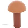 ATMOSPHERA CREATEUR D'INTERIEUR Atmosphera - Lampada Fungo Lito Terracotta H37cm | Acciaio, Attacco E27, Alimentazione a Rete, Ideale per Camera da Letto, Soggiorno, Ufficio, 25W Max