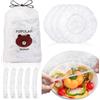 SilverChry Sacchetti per Conservare Freschi *200 Pezzi, Sacchetti Copri Alimenti con Elastico, Cibo Copertura di Plastica, Sacchetti per Alimenti, Sacchetti di Conservazione Freschi Riutilizzabili