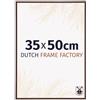 Dutch Frame Factory - Cornice 35x50 cm Marrone - Plastica | Vetro acrilico antiriflesso, Montaggio a parete, Adatta per foto, poster o puzzle, Made in Holland