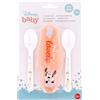 Stor Set Cucchiai in Plastica Bambine Disney Minnie, Senza BPA, riutilizzabili e Lavabili, con Astuccio e Non Adatti al microonde e alla lavastoviglie