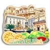 Quwsne Magnete per frigorifero Siracusa Italia, souvenir da viaggio in città, regali turistici, 3D, monumenti classici, artigianato fatto a mano, decorazione per la casa, 1217