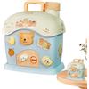 Generic Casetta a forma di casa - graziosa scatola per monete con , decorazione Saving Pot | Affascinante tavoli - Panca per bambini - Conservazione sicura di contanti per bambini, accento di
