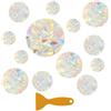 REBECCAHOWARD 39 decalcomanie prismiche per finestre in PVC anti-collisione, adesivi per protezione uccelli arcobaleno, pellicola circolare per parasole, decorazione per fermare uccelli, finestre della porta