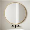 Agoon Specchio rotondo autoadesivo rotondo senza cornice, 45 cm, specchio decorativo per bagno, soggiorno, ingresso, corridoio, toletta