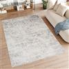 TAPISO Feyruz Tappeto Soggiorno Pelo Corto Moderno Design Vintage Motivo Astratto Sfumato Effetto Usato tonalità Grigio Crema Morbido Oeko-Tex Salotto Camera Sala 240 x 330 cm