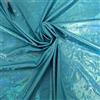 Generic Tessuto olografico in spandex iridescente, elastico a 2 vie, 150 cm, venduto al metro (blu lago)