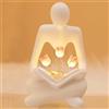 Mecctuck Lampada a LED a tulipani, luce notturna astratta, decorazione floreale estetica e figure astratte per amici di libri, amici e bambini
