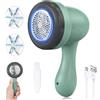 Tiptop Home Levapelucchi Elettrico, Leva Pelucchi Elettronico con 3 Lame, Ricaricabile USB Portatile Togli Pelucchi Rimuovi Elimina pelucchi per Abbigliamento Maglioni di Lana, Cashmere Lenzuola di Cotone
