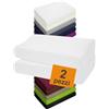 npluseins 2 federe elasticizzate per cuscino sanitario, 40-45 x 60-80 cm | 97% cotone, 3% elastan, elastico perimetrale, termoregolante, morbido, lavabile fino a 60 °C