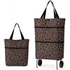 Generico 2 in 1 Carrello spesa pieghevole, borsa spesa con ruote da 23 L | Tessuto Oxford resistente e base rigida da 5 mm, ideale per mercato, picnic, viaggi e uso quotidiano.