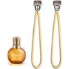 TEKFUSE Stoppino Lampada Catalitica Ricambio 2 Pezzi 18mm Diffusore Aromatico | Lunghezza 16 cm, Argilla Fibra Tessile Metallo Poliestere, Diffusione Uniforme Purificazione Aria, Colore Argento, Misure