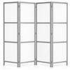 RIIMARE Paravento Giapponese Bianco Minimalista Pieghevole in Legno Grigio - 4el