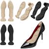 AOOSA 4 Paia di Solette per Scarpe da Donna con Protezione del Tallone | Nero e Beige, Solette per Scarpe con Tacco Alto, Solette Autoadesive per Scarpe con Tacco Alto per La Cura dei Piedi, Premium