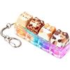 Generico Luminoso Giocattolo Fidget tastiera gatti portachiavi clicker, 4 pulsanti | Simpatico gatto Fidget Tastiera Giocattoli dita antistress, Mini tastiera Clicker Portachiavi, per adulti bambini