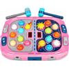 Guffawz Whack-a-Mole Game for Kids, Gioco Acchiappa la Talpa con 18 Bersagli Luminosi, 2 Martelli, 3 modalità di Gioco, 9 Livelli di velocità, Luci e Suoni, Gioco Interattivo per Bambini dai 3 Anni