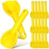 Hemobllo Set di 10 pale di sabbia per bambini, 18 cm, robuste pale in plastica per sabbiera e spiaggia, giocattoli colorati per compleanni e giardino
