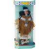 Barbie 1997 Collector Edition Dolls of the World 30cm Doll - Fourth Edition Native American Barbie with Poncho, Skirt, Headband, Moccasins, Jewellery, Hairbrush and Doll Stand