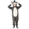 OFCOSU Costume intero da lupo, maiale, volpe, pipistrello, coniglio, cammello, leone, elefante, pecora, asino, per bambini