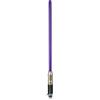 Disney Store Official Spada Laser Giocattolo di Mace Windu con Lama Viola Luminosa, Effetti sonori con sensore di Movimento ed Effetti da duello, Arma per Gioco di Ruolo Star Wars, 87,5 cm