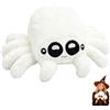 DAJASD Simpatico peluche a forma di ragno, per Halloween | Ragno di peluche con occhi grandi, decorazione per la casa, regalo di Halloween per adulti e bambini (bianco)