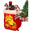 Generico Kit Casa In Miniatura Artigianato Calza Della Befana Con A LED | Kit Fai da Te Casa in Miniatura di Legno per Angolo Per Il Soggiorno, Camera Da , Tavolino, Libreria E