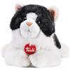 Trudi Gatta Matilda bianca/nera Peluche gattino, idea regalo compleanno, Natale | 25X19,5X34 cm taglia M | Classici Gatti | modello 52266