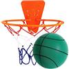 Wefdfsy Mini Canestro Basket Da Camera, Palla Da Basket Silenziosa Con Canestro | 18 Cm Palla Da Pallacanestro Silenzioso Per Bambini E Adulti Morbidi Per Studio Domestico,Montaggio Su Porta O Parete
