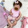 Oppaionaho Reborn Baby Dolls Silicone Full Body with Hair - 20 Inch Loulou Mouth that Opens Sleeping Newborn Doll Anatomically Correct for Collectors (Girl)