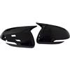 SADHADAH Calotta Specchietto Retrovisore 2 Pezzi Per Kia Per Rio 2018-2023 Copri Specchietto Retrovisore Laterale Ala Porta Esterna Vista Posteriore Decorativi Per Auto(Gloss Black W Light)