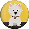 NLWQEKV Copertura per ruota di scorta per cani Westie, protezioni per ruote resistenti alle intemperie, universale, adatta per roulotte, camper, SUV, camion, roulotte da viaggio