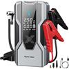 Spardar 8000A Avviatore Batteria Auto, 9 in 1 150 PSI Starter Batteria Auto, Booster Avviamento Auto, 12V Avviatore Emergenza per Auto, Ricarica Rapida Type-C, Torcia a LED, Argento