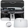 CDEFG [Aggiornamento] CDEFG Compatibile con Hyundai Ioniq 6 2023-2025 2026 Parasole Coperture Parabrezza Ombrellone Anteriore Parabrezza Auto Parasole Accessori