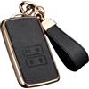 Axtrulix Key Fob Cover for Renault, Top Leather + Soft TPU Key Cover Case Shell for Renault Koleos Captur Megane Clio Scenic Talisman Arkana