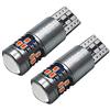 Ruiandsion - 2 lampadine a LED 194 168 2825 W5W T10 cuneo 12-24 V 18SMD 2016 Chipset LED di ricambio per auto interni cupola mappa, porta di cortesia luci targa, colore: rosso