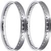 Renner Automotive Set di 2 cerchi in lega lucidata da 1,5 x 16, per Simson S50, S51, KR51 Schwalbe, SR4