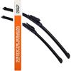 AC WOW 2 lame tergicristalli frontali per Ford B-Max/C-Max/Grand C-Max 2012 2013 2014 2015 2016 2017 2018 2019, set di sostituzione esatto