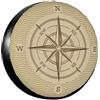 NLWQEKV Copriruota di scorta con bussola vintage Wind Rose, protezione per ruote, impermeabile, antipolvere, universale, adatto per camper, SUV, camion, roulotte, 16 pollici